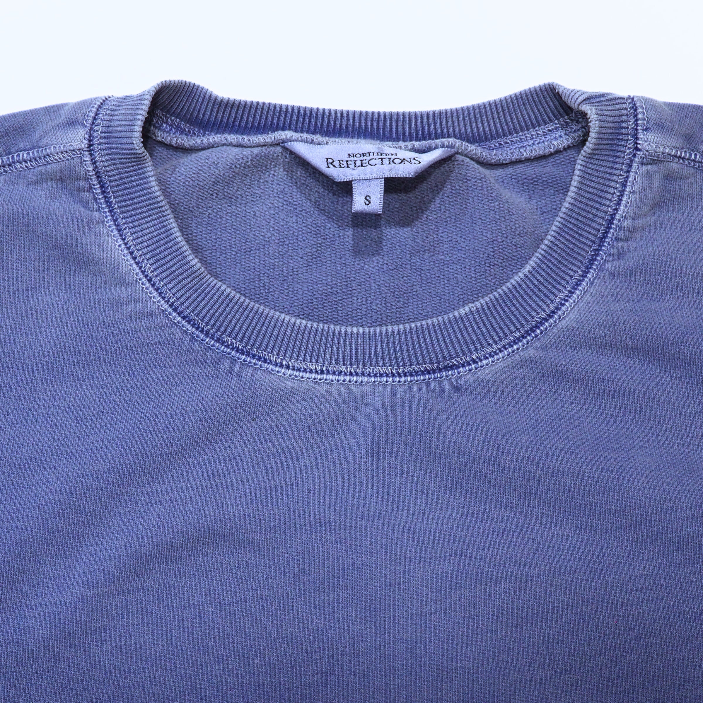 Northern Reflections Vintage Sun Bleached Crewneck Sweater Blue Womens Small