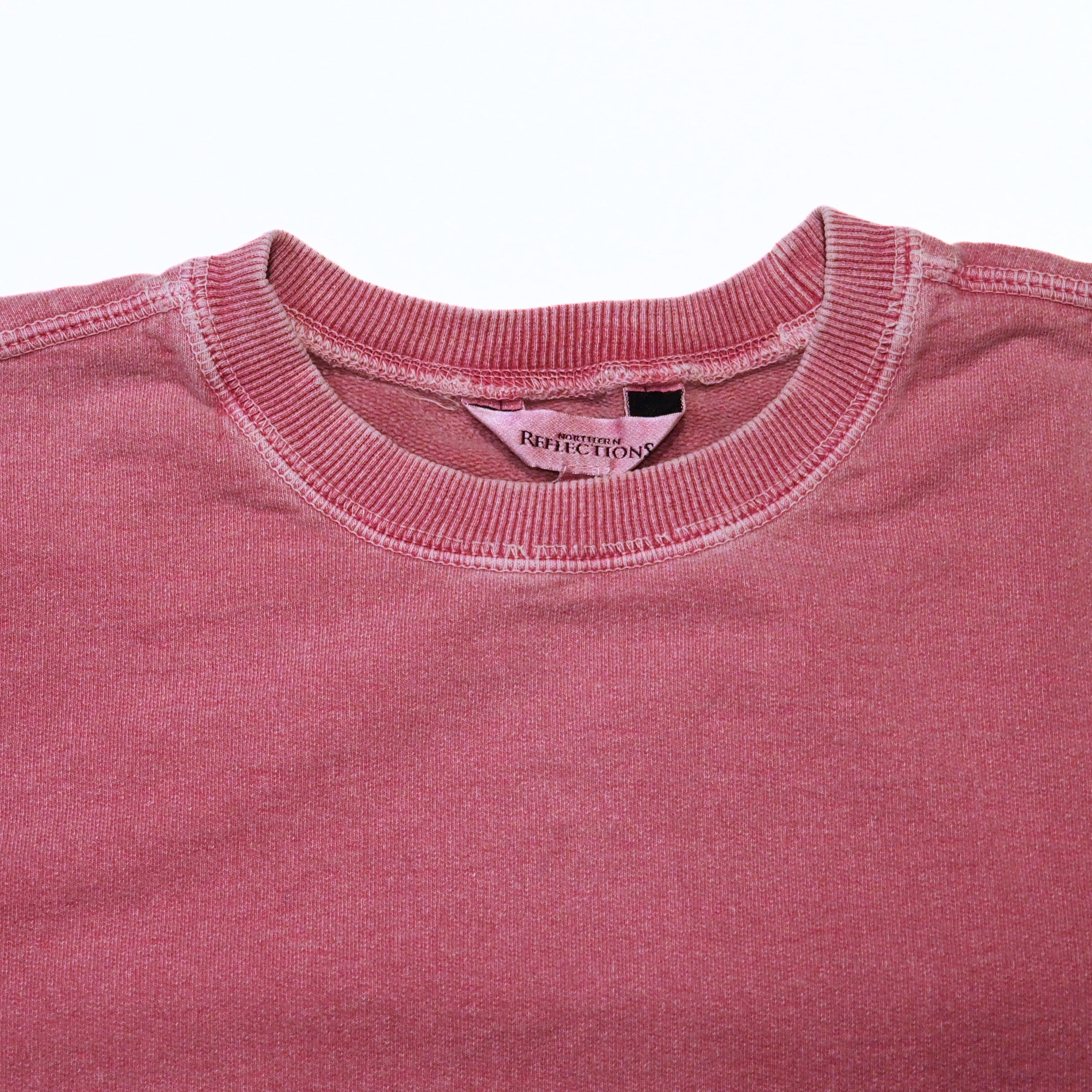 Northern Reflections Vintage Sun Bleached Crewneck Sweater Small Pink
