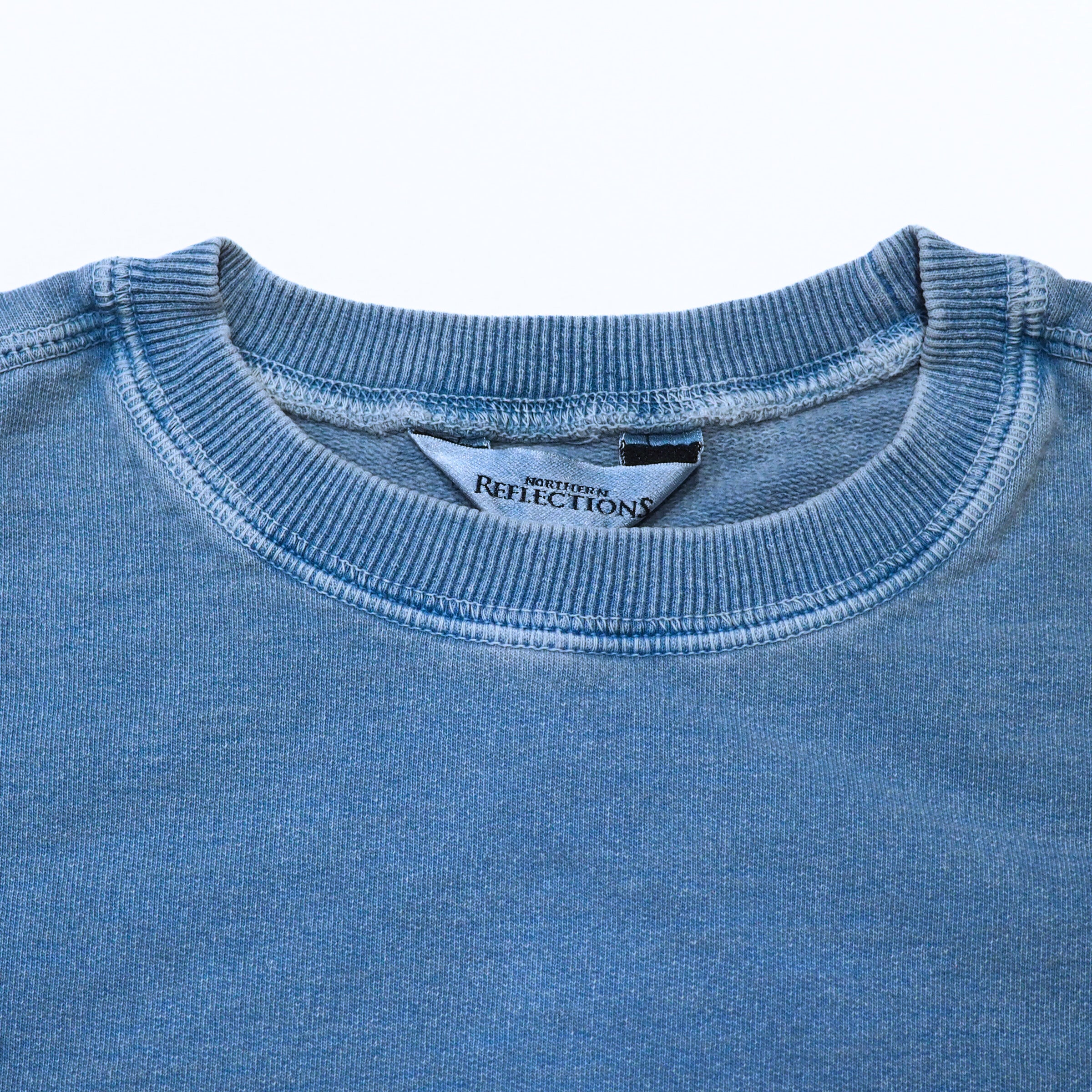 Northern Reflections Vintage Sun Bleached Crewneck Sweater Teal Womens Small