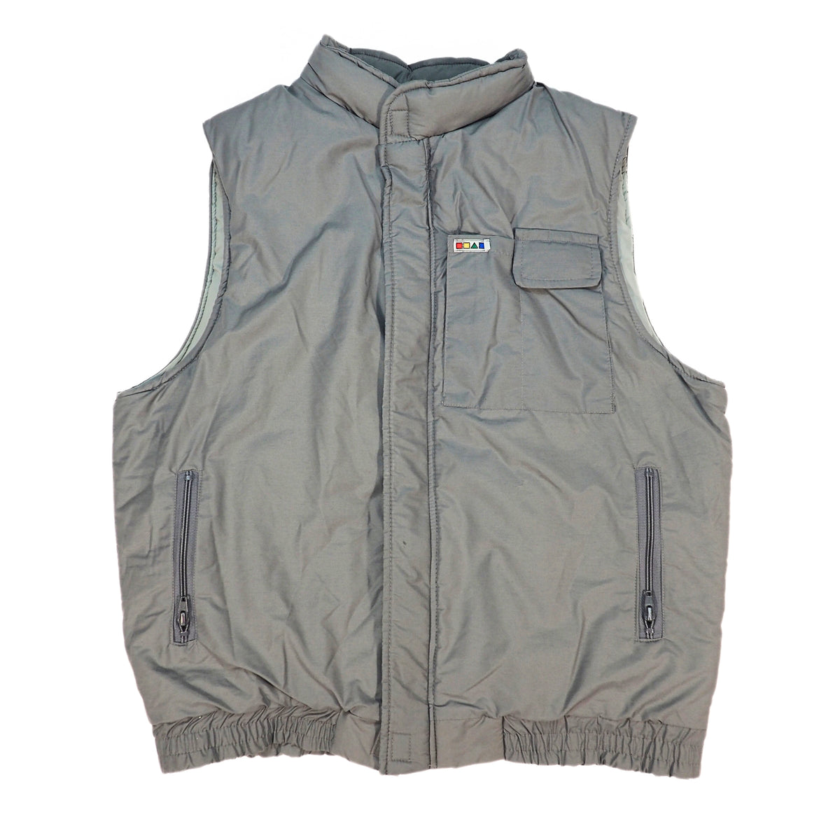 Olympic Pant & Sportswear Vintage 80s Puffer Vest Grey Made in Canada L