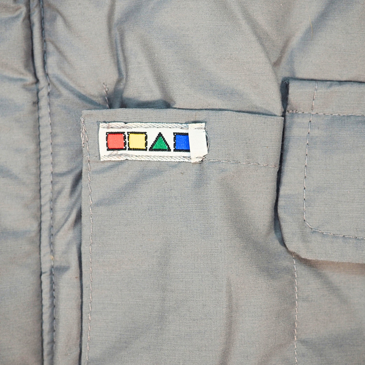 Olympic Pant & Sportswear Vintage 80s Puffer Vest Grey Made in Canada L
