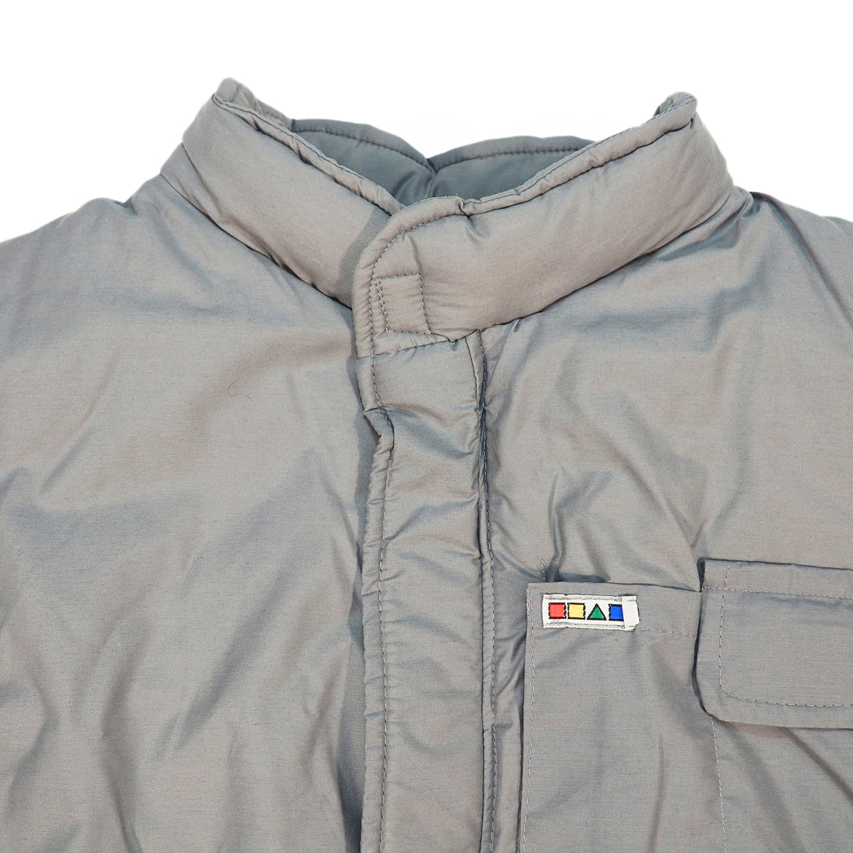 Olympic Pant & Sportswear Vintage 80s Puffer Vest Grey Made in Canada L