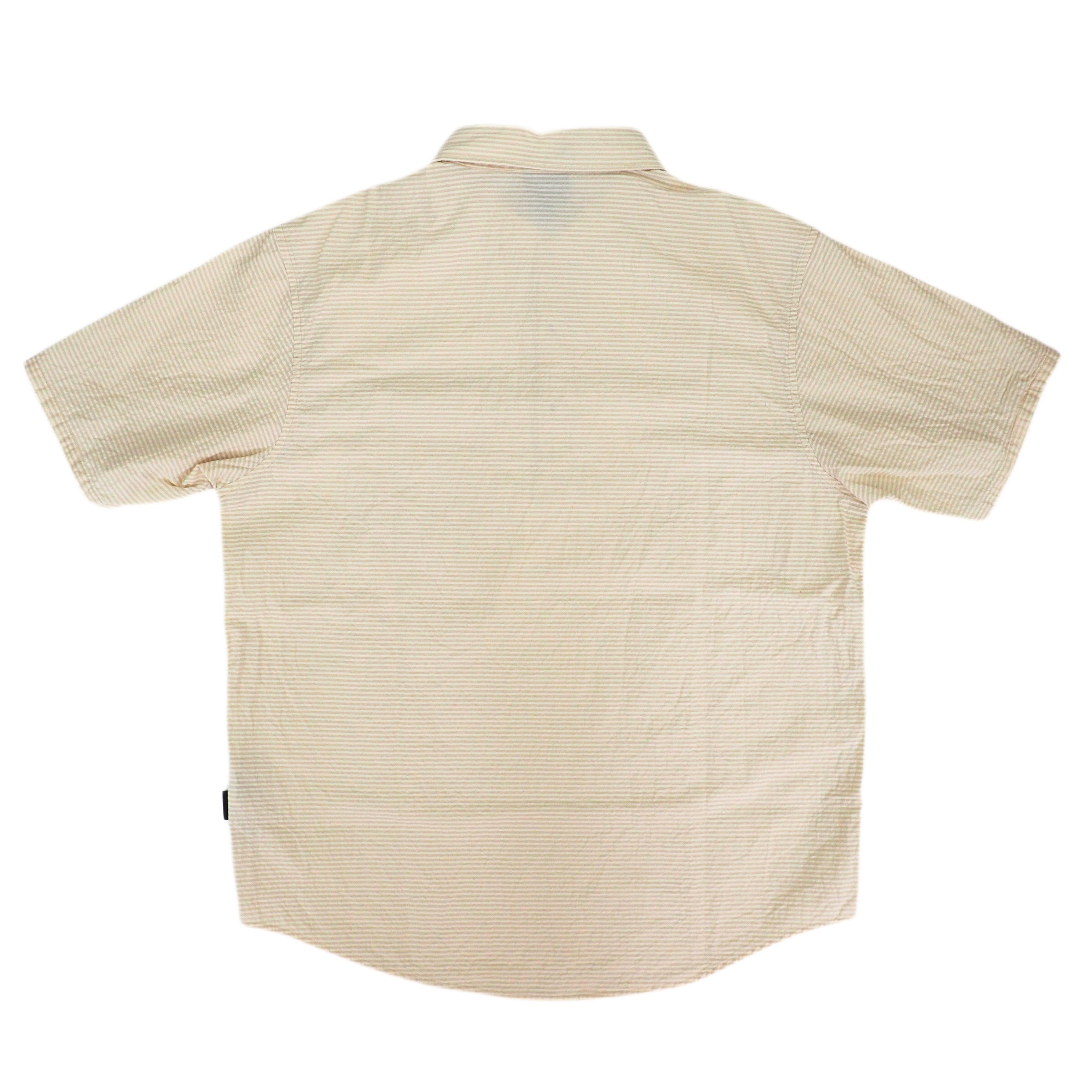 Patagonia Seeresucker Oragnic Cotton Short Sleeved Shirt Striped Medium