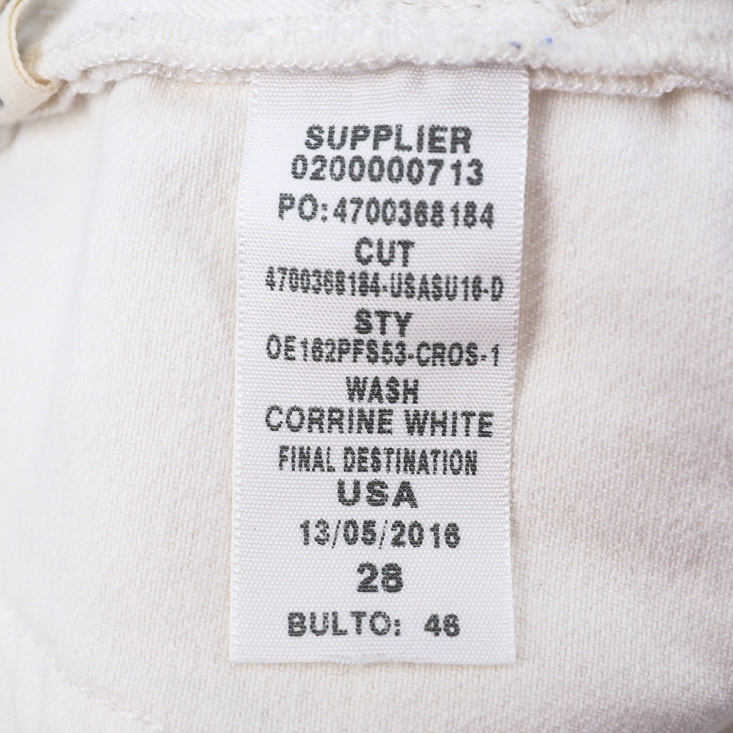Polo by Ralph Lauren Crosby White Denim Jean Shorts 2018 W28