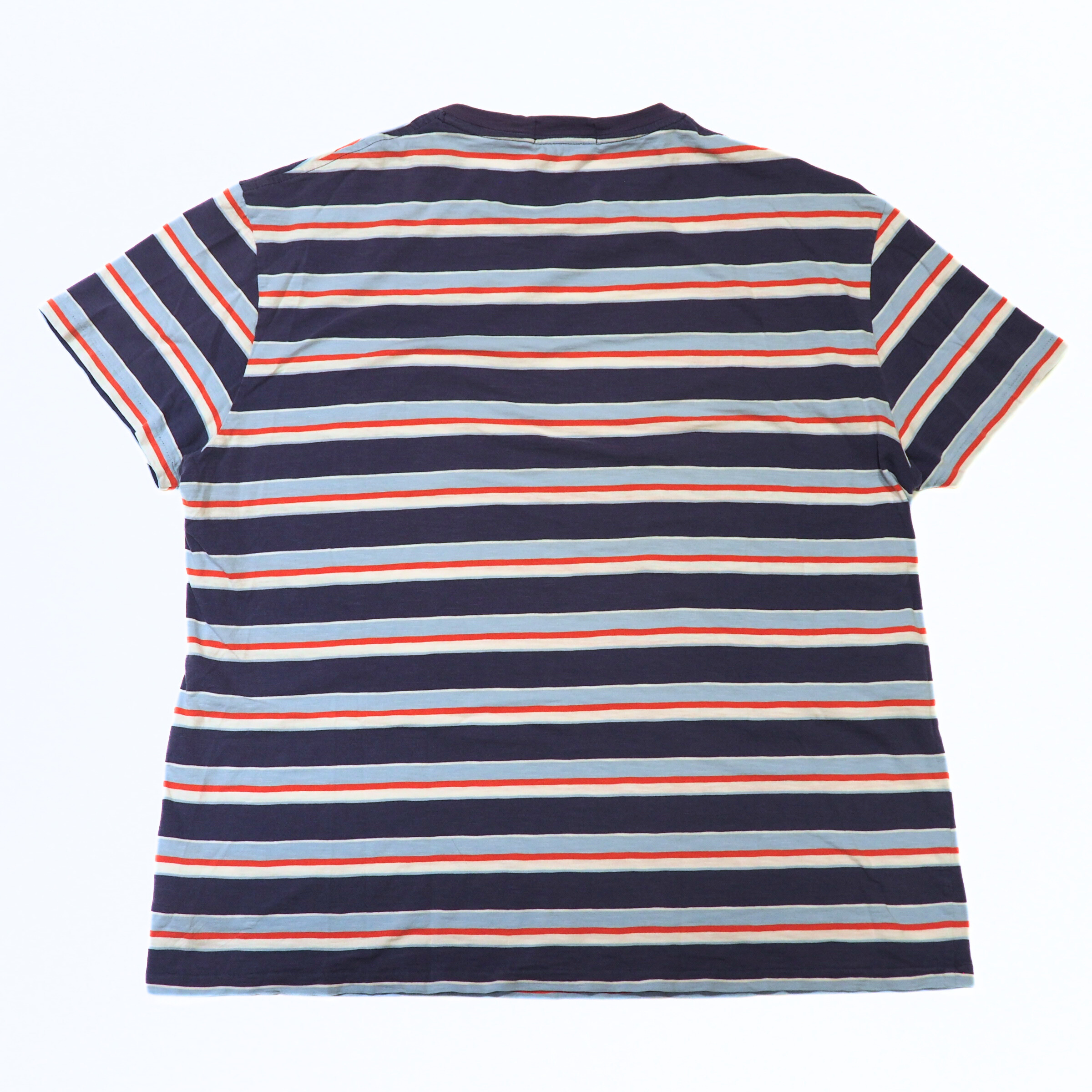 Polo by Ralph Lauren Short-Sleeved T-Shirt 100% Cotton Striped Large