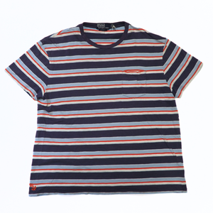 Polo by Ralph Lauren Short-Sleeved T-Shirt 100% Cotton Striped Large
