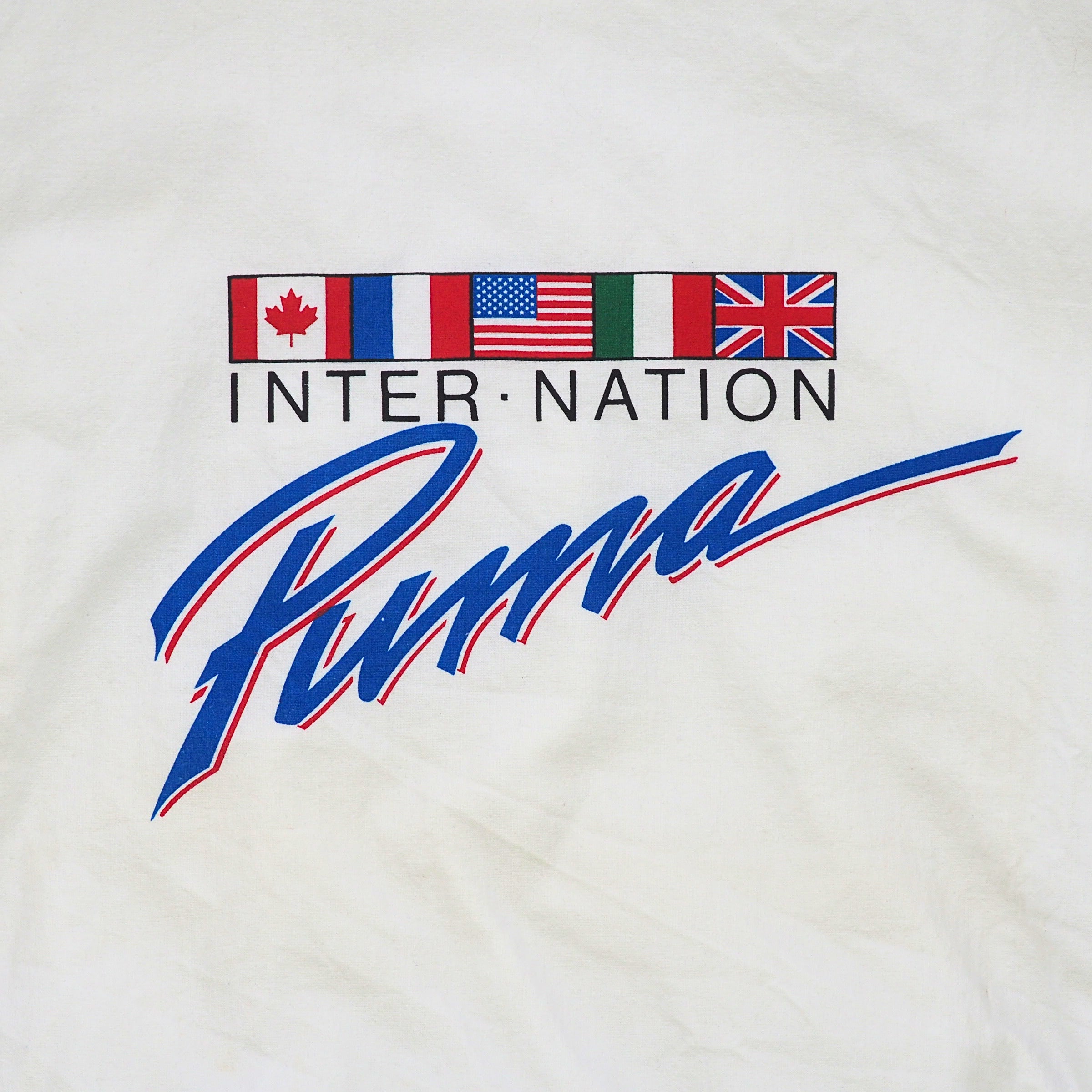 Puma Inter-Nation Lightweight 100% Cotton Sweater Vintage 90s Medium