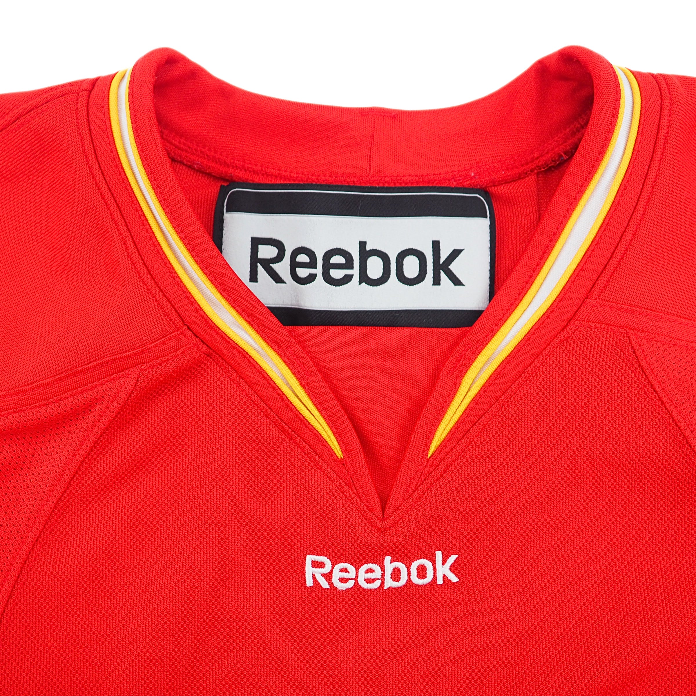 Reebok Calgary Flames NHL Practice Jersey Blank Vintage Y2K S/M