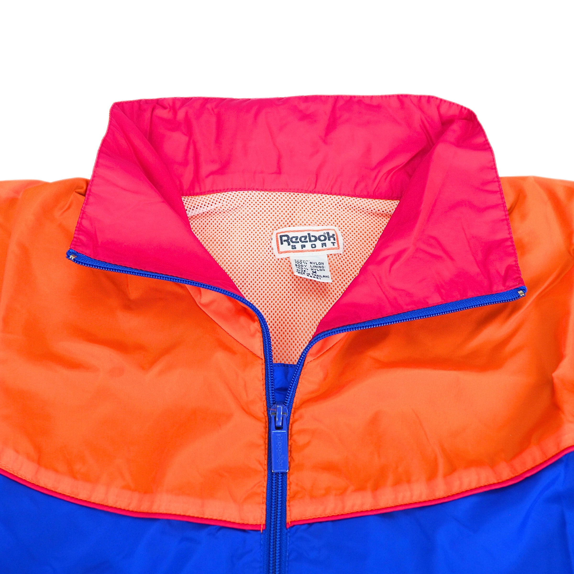 Reebok Sport Boundless Zip-Thru Anorak Windbreaker Jacket Vintage 90s Medium
