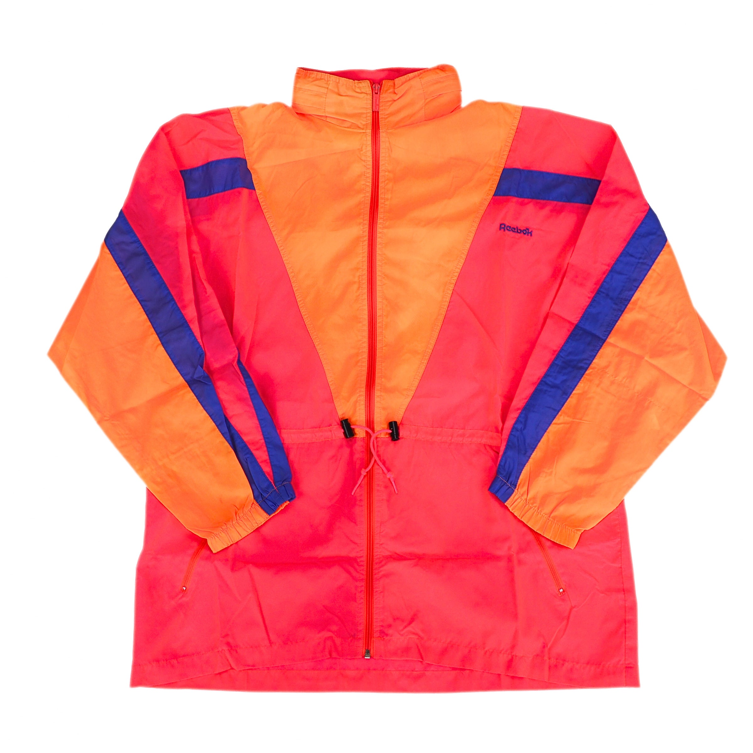 Reebok Sport Colour Block Zip-Thru Anorak Windbreaker Jacket Vintage 90s Large