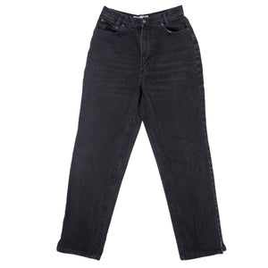 Stone Canyon 100% Cotton Regular Fit Black Denim Jeans Vintage 90s Size 7 W28