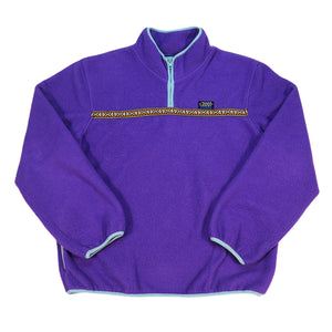 Stüssy Summit Half Zip Polar Fleece Purple Women's Medium