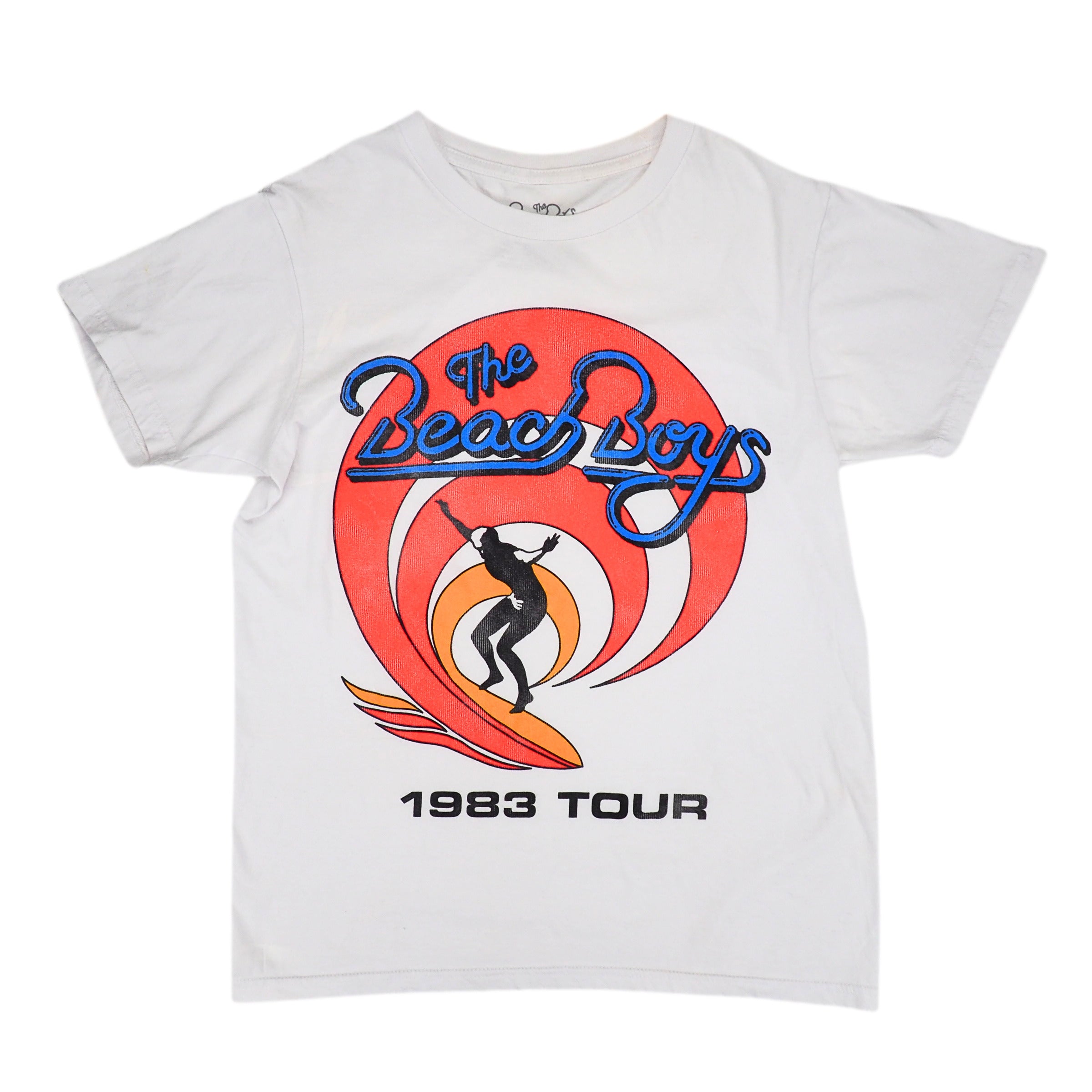 The Beach Boys 1983 Tour T-Shirt 100% Cotton White Mens Small
