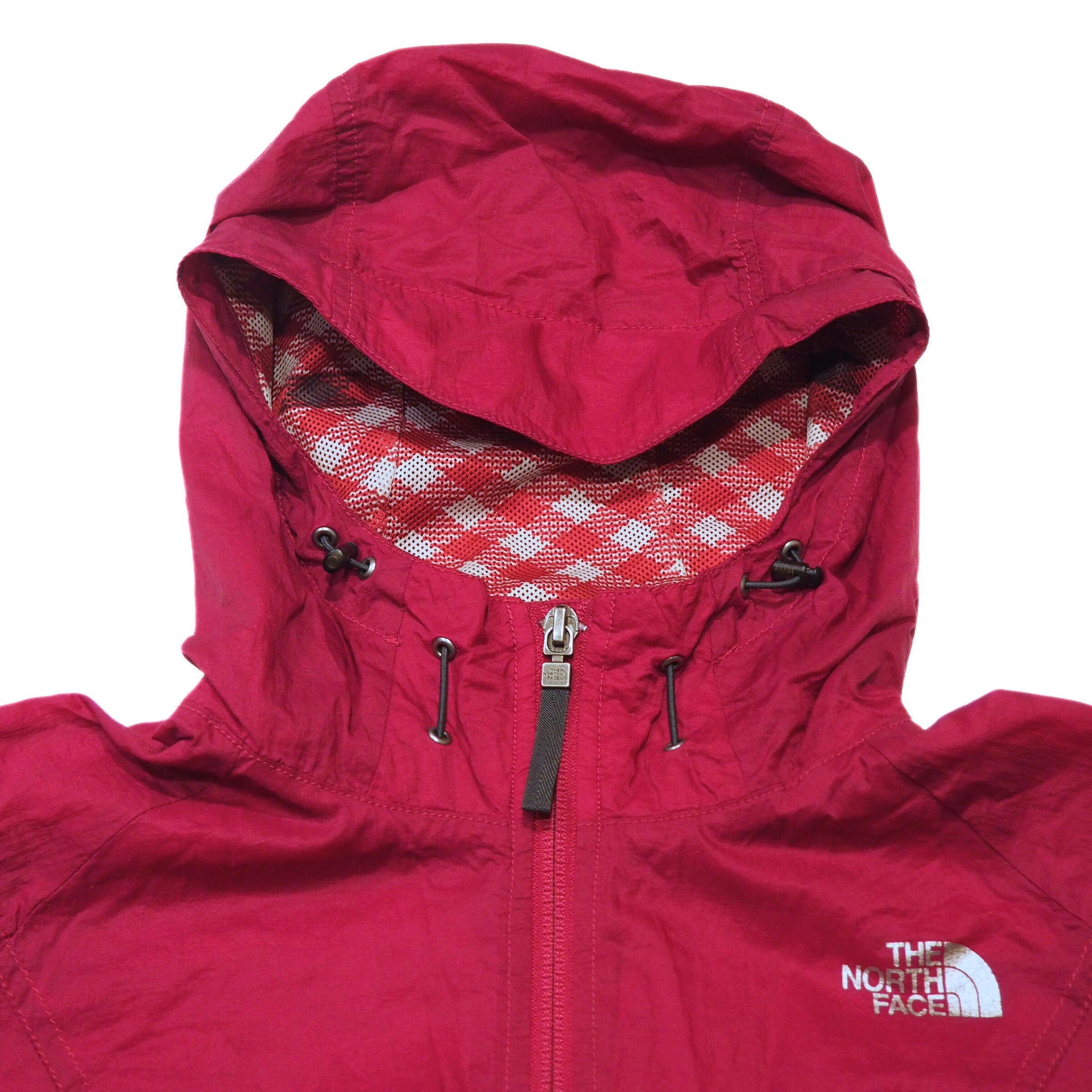 The North Face Crepe Windbreaker Rain Jacket Bordeaux Womens Medium