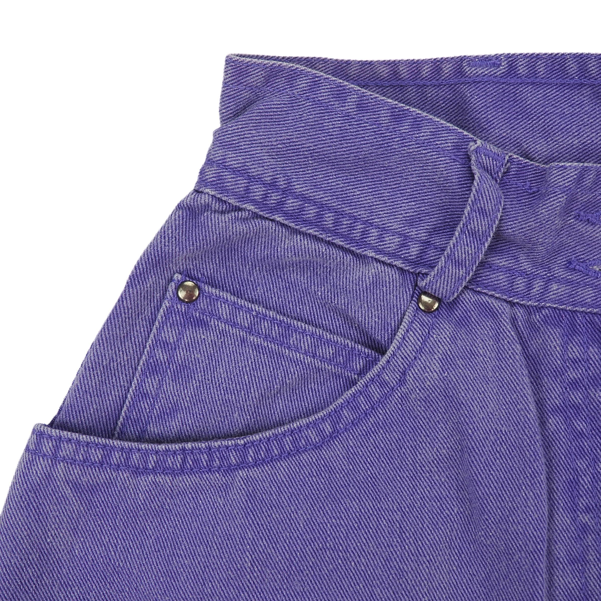 Together Lilac Embroidered High Waist Mom Jeans Vintage 90s Size 12