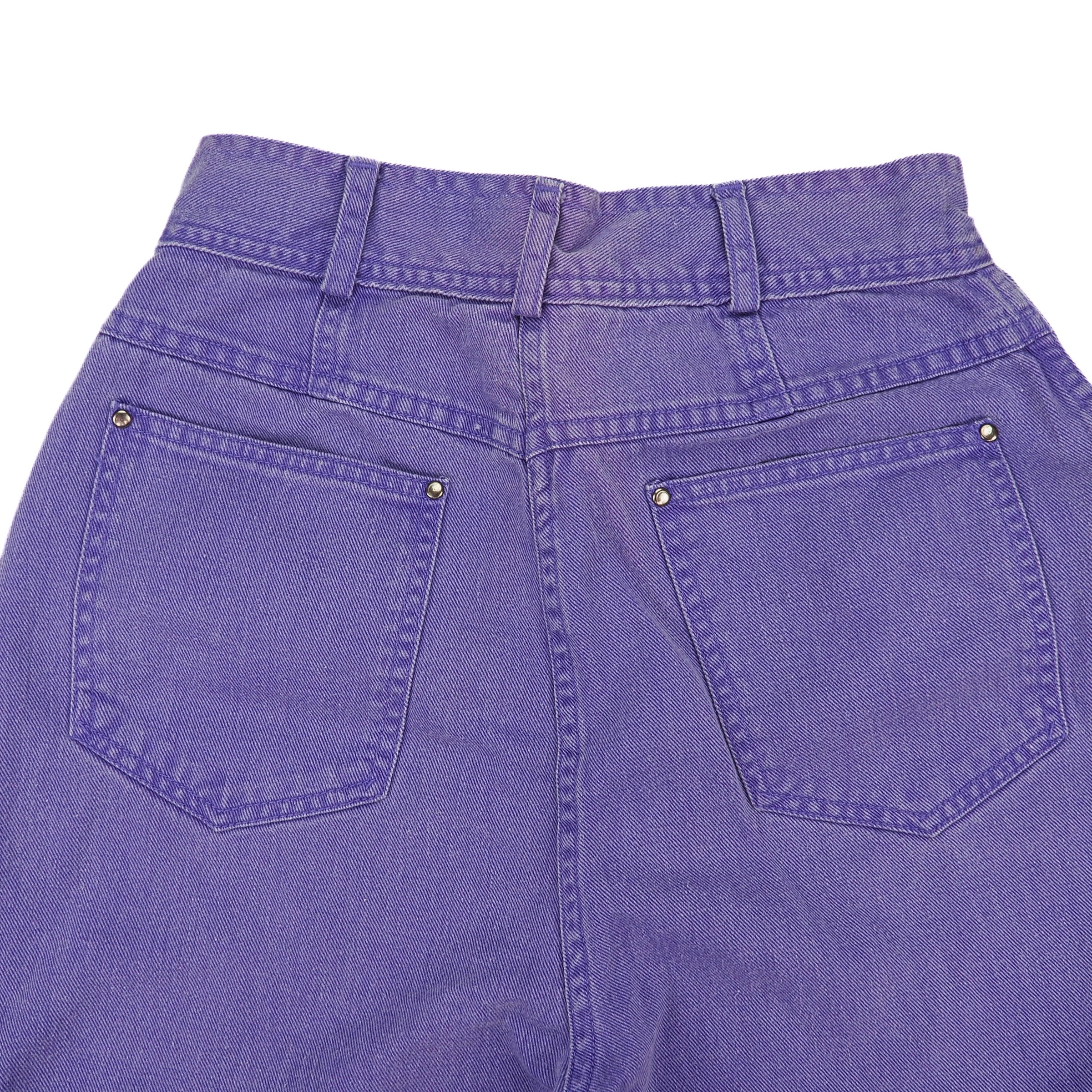 Together Lilac Embroidered High Waist Mom Jeans Vintage 90s Size 12