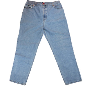 Tommy Hilfiger Freedom Blue Denim Jeans Authentic 90s Vintage Mens W42 L32