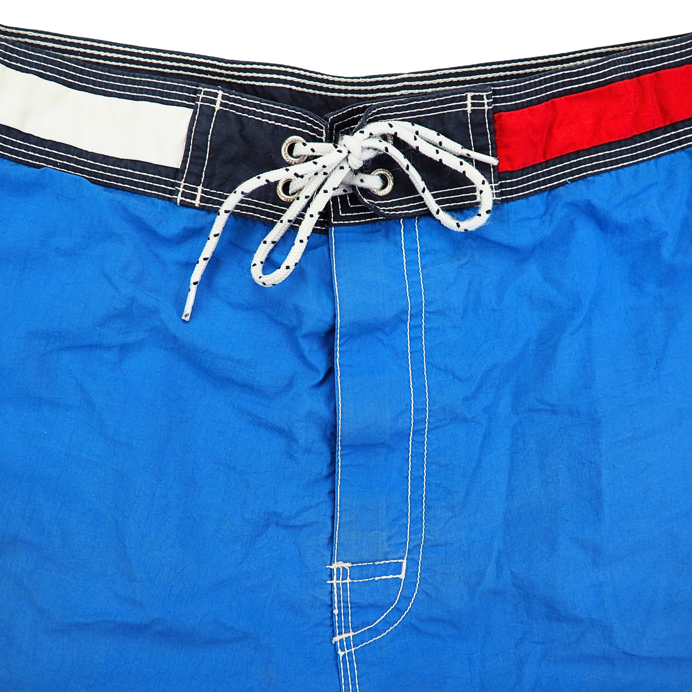 Tommy Hilfiger Premium Swim Trunks Board Shorts Blue Vintage 2009 Large