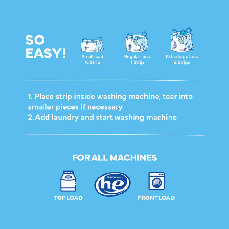 Tru Earth Laundry Detergent Sheets Fresh Linen Scent 32 Eco Strips