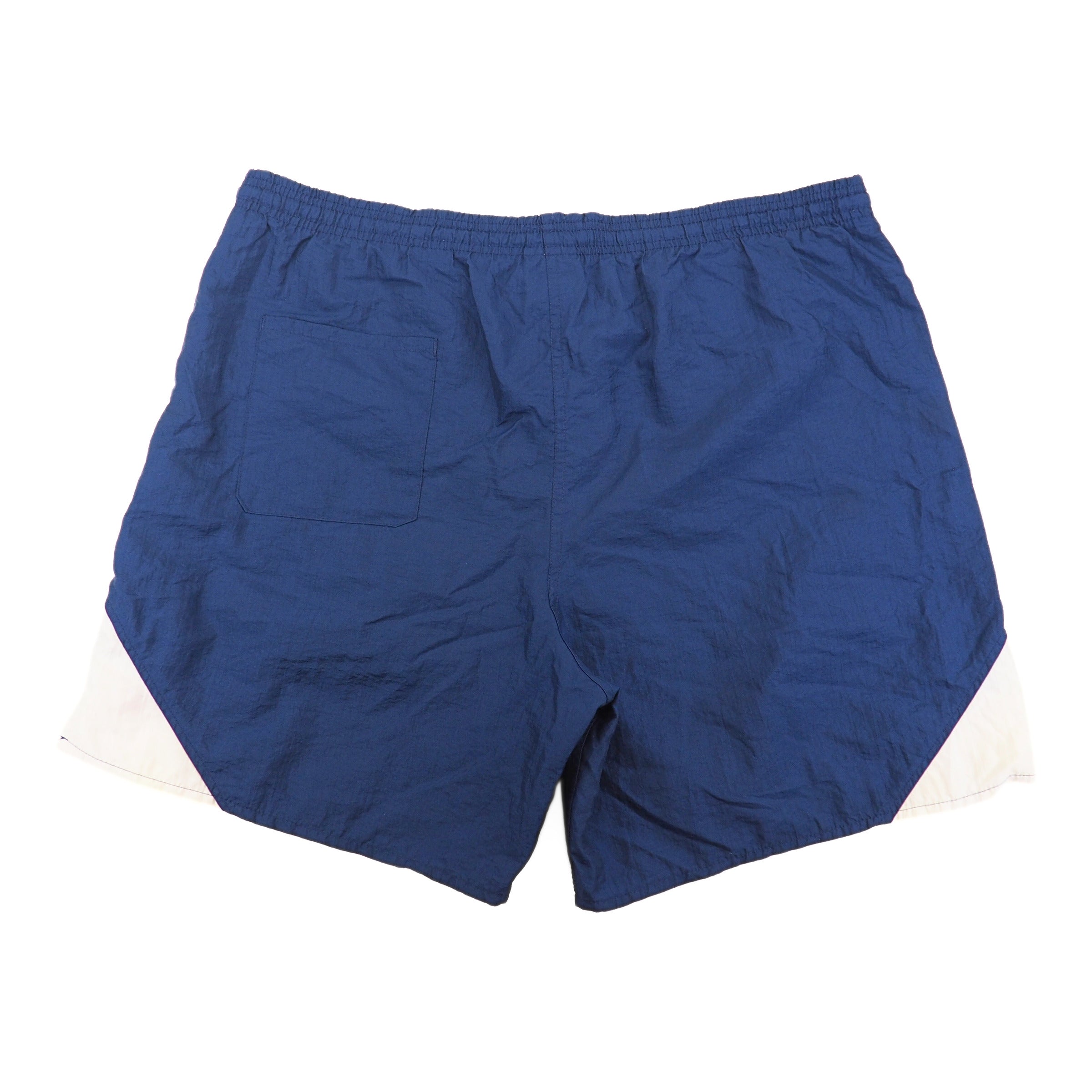 Umbro Shell Crepe Shorts Navy White Vintage 90s Made in USA Large