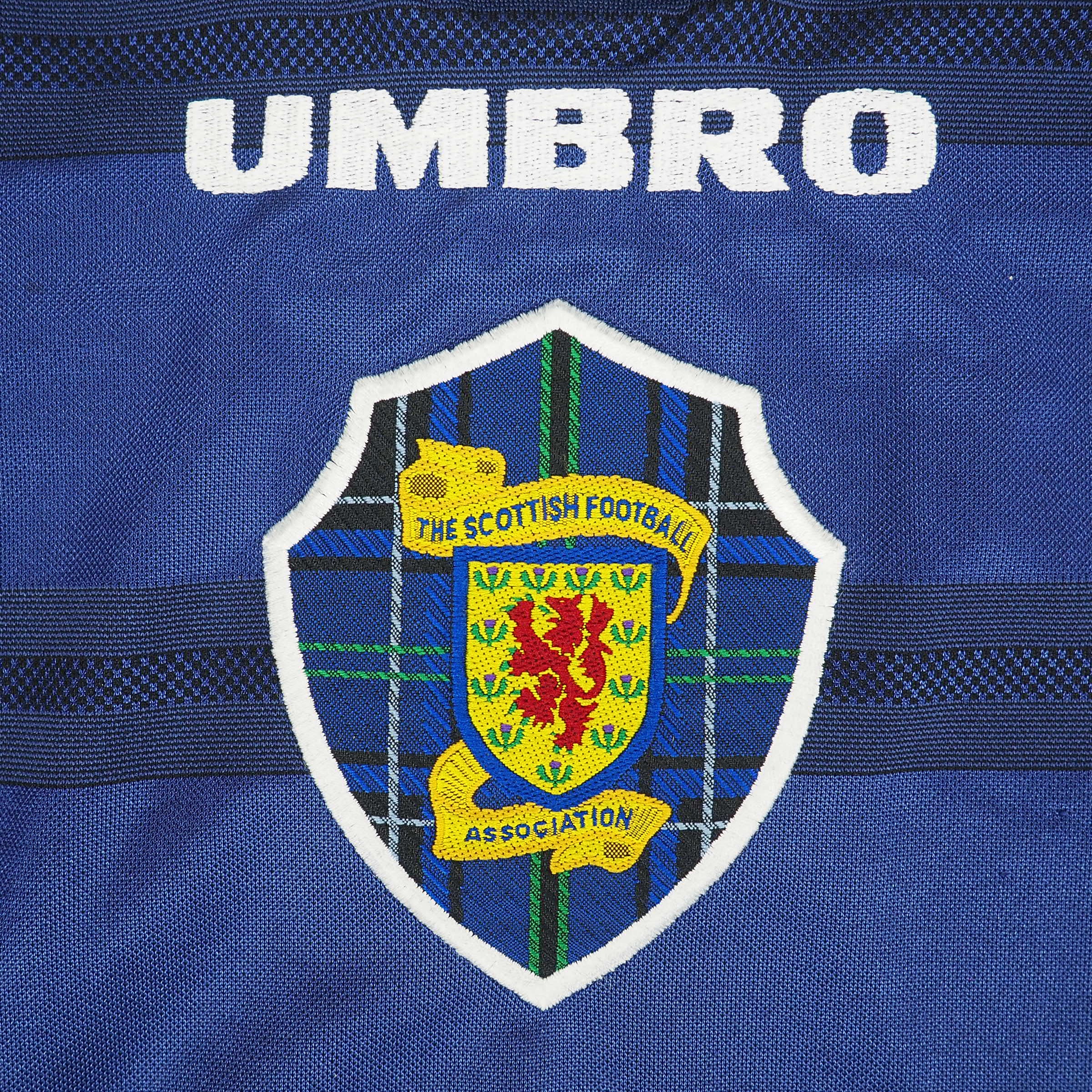 Umbro Vapa Tech 1998 Scotland Home Soccer Jersey Vintage 90s XL