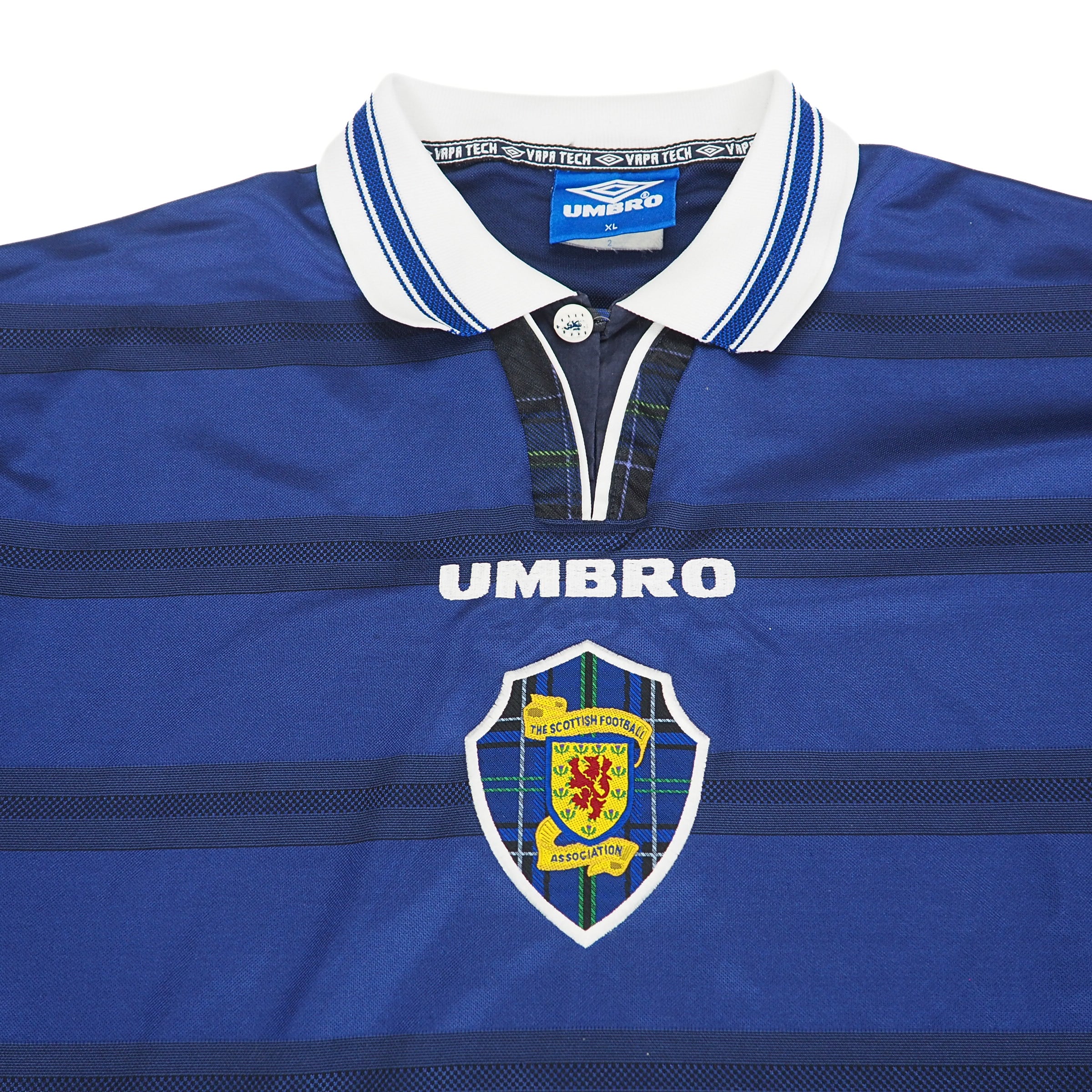 Umbro Vapa Tech 1998 Scotland Home Soccer Jersey Vintage 90s XL