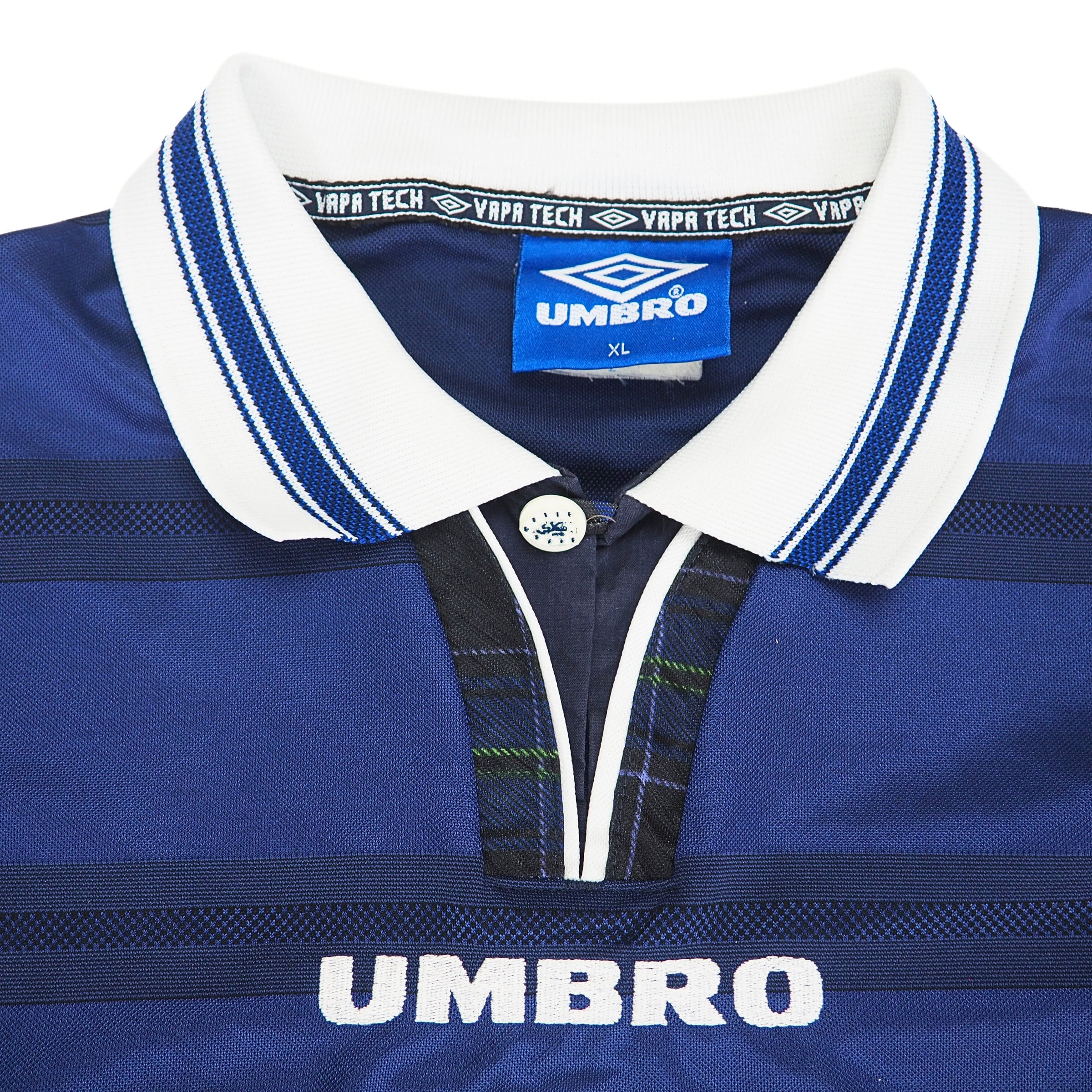 Umbro Vapa Tech 1998 Scotland Home Soccer Jersey Vintage 90s XL