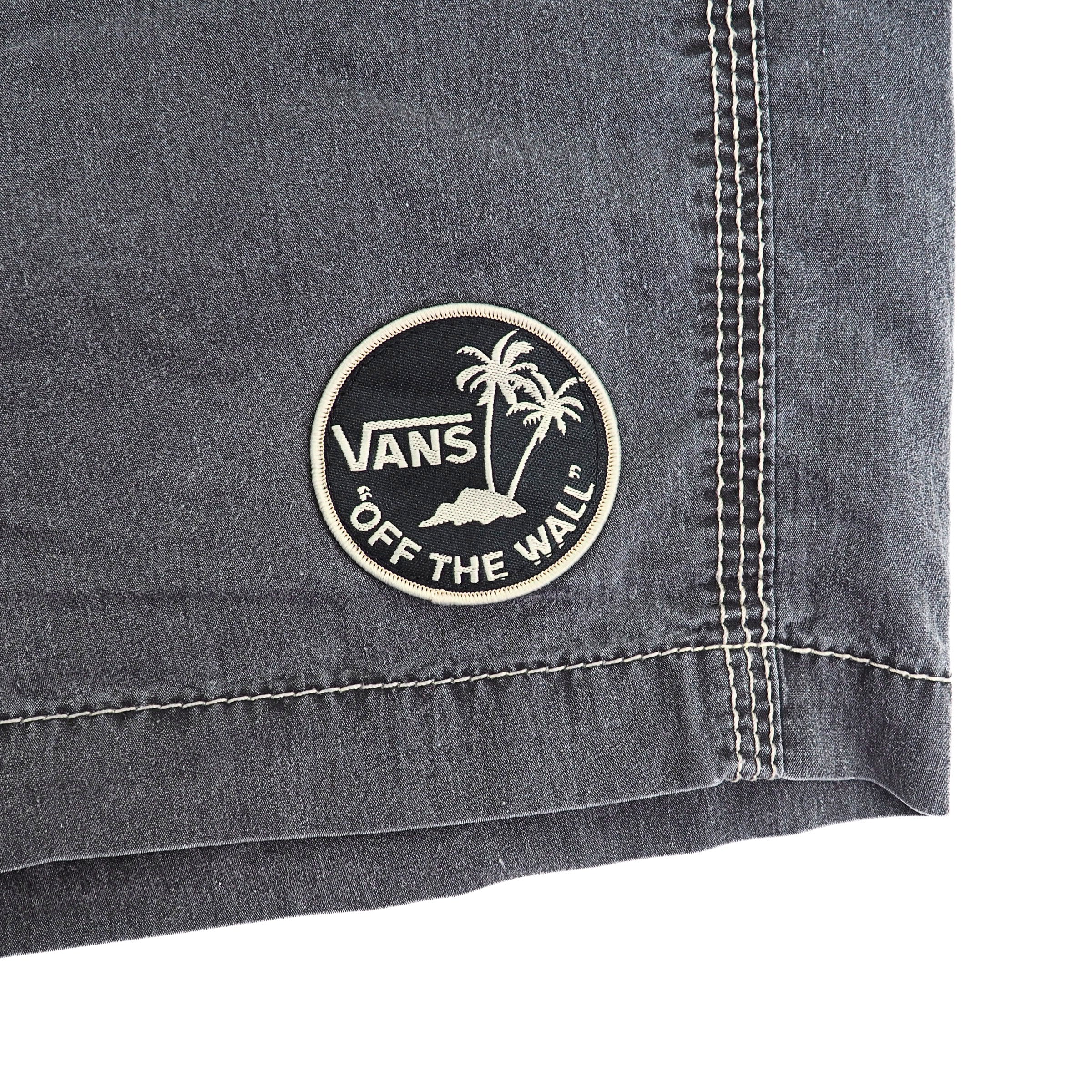 Vans Off The Wall Checkerboard Surf Board Shorts Grey Black White W34