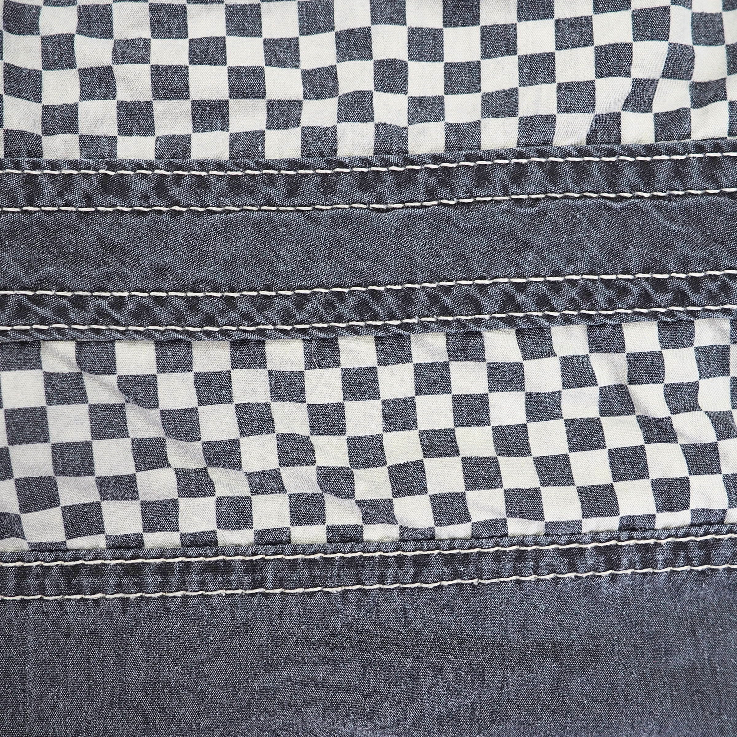 Vans Off The Wall Checkerboard Surf Board Shorts Grey Black White W34