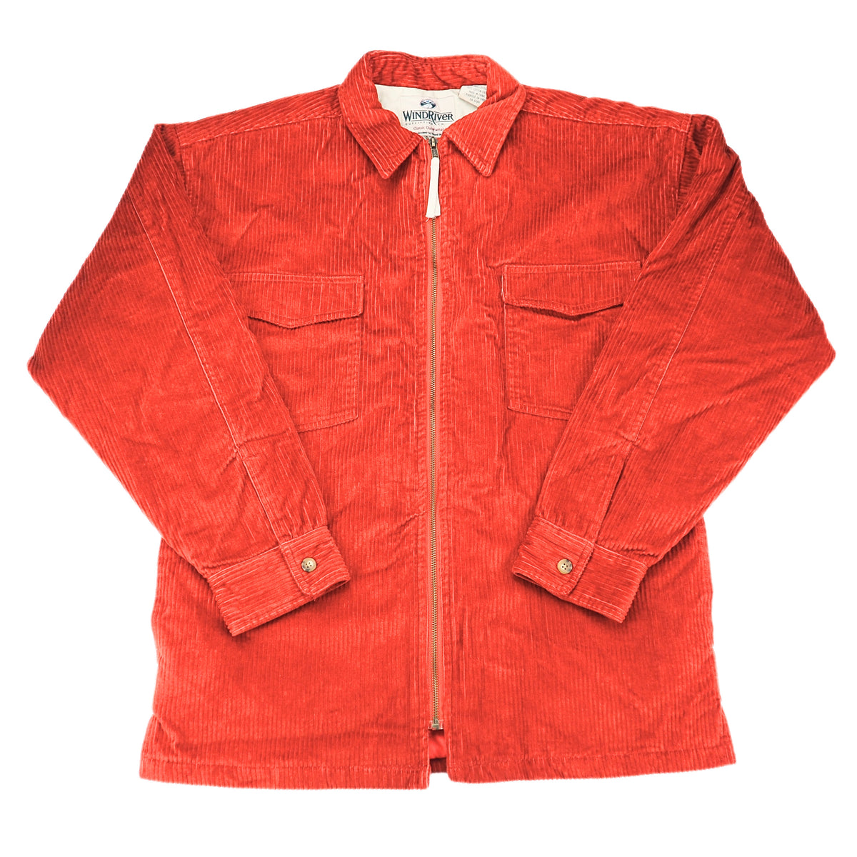 WindRiver Vintage 90s Wide Wale Corduroy Jacket Rust Deadstock S Fits L