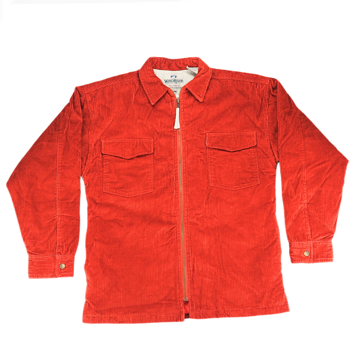 WindRiver Vintage 90s Wide Wale Corduroy Jacket Rust Deadstock S Fits L