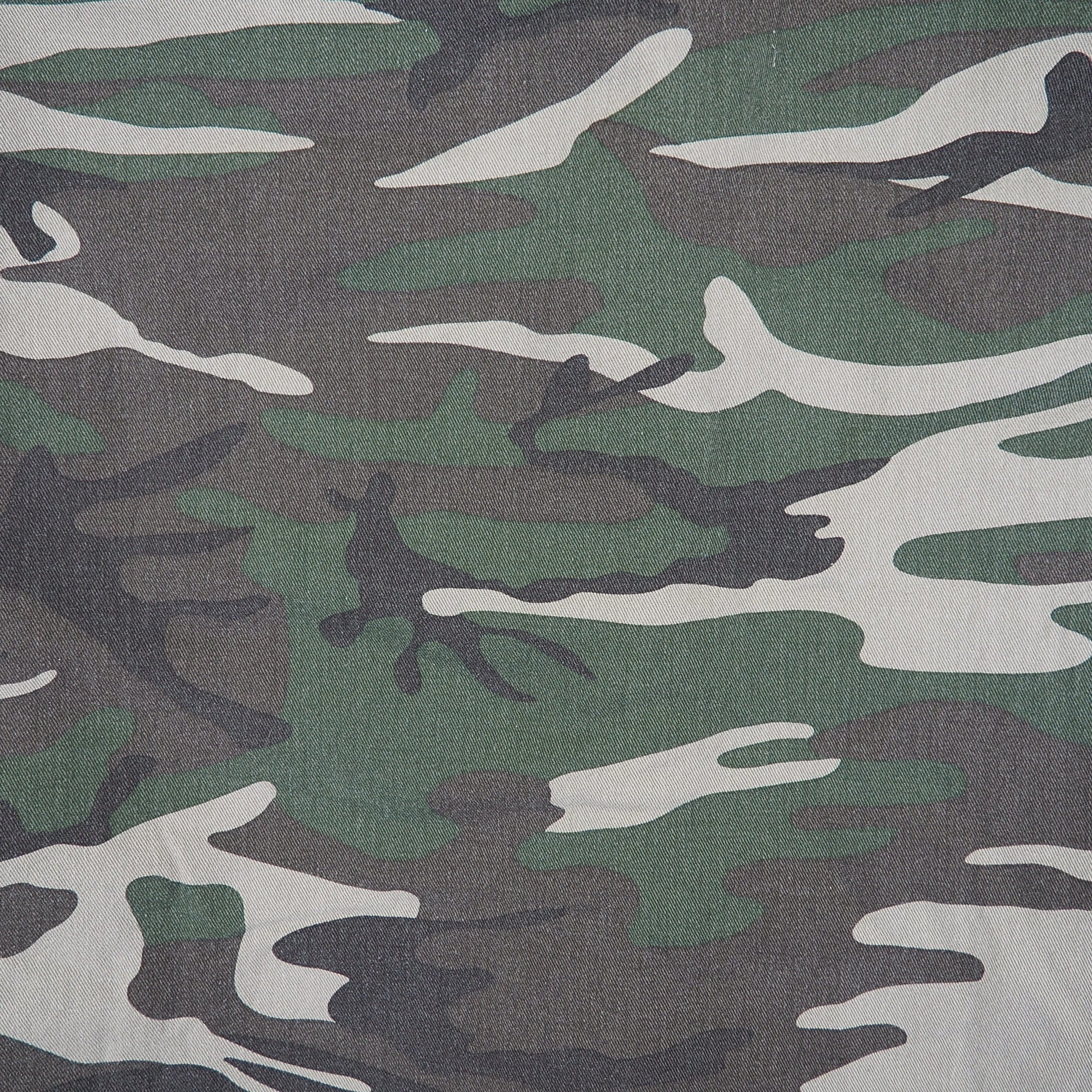 Wrangler Sherpa Lined Woodland Camouflage Chore Jacket 100% Cotton Medium