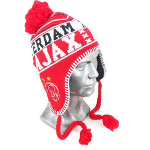 AFC Ajax Amsterdam Soccer Fan Pom Pom Style Beanie Hat
