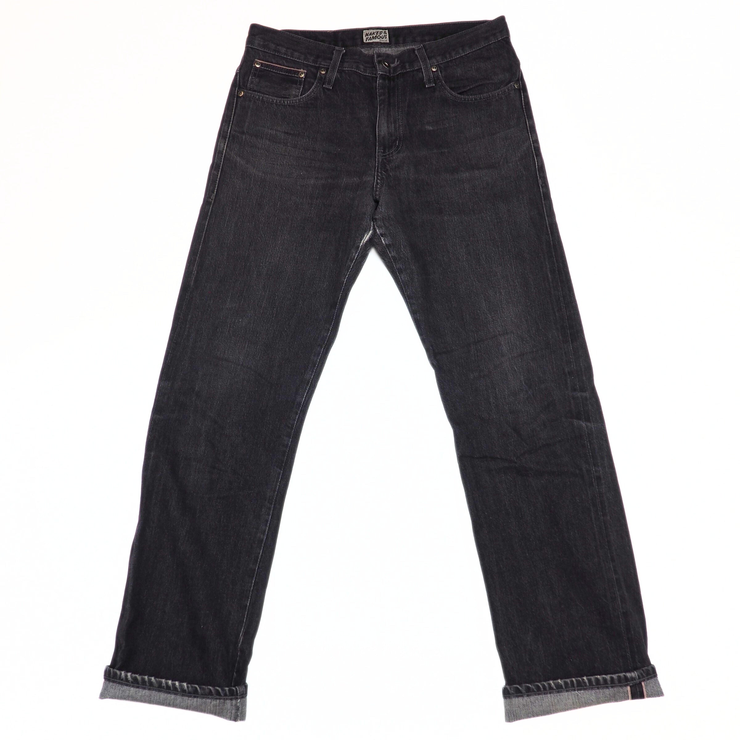 Naked & Famous Slim Guy Japanese Selvedged Denim Jeans Mens W33 L34