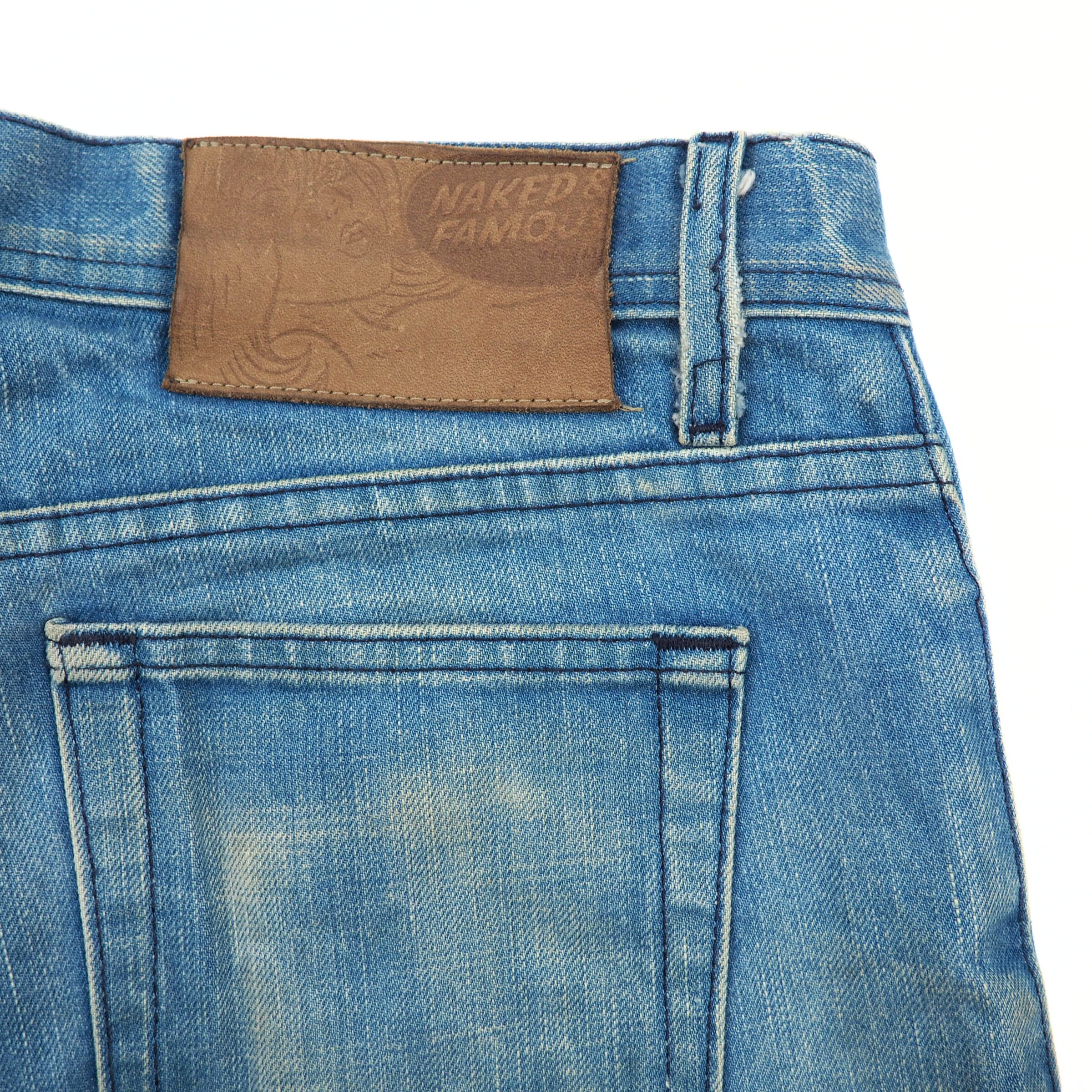 Naked & Famous Weird Guy Japanese Selvedged Denim Jeans Mens W33 L34