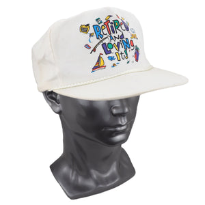 Retired and Loving It Snapback Baseball Cap 90s Vintage OSFA