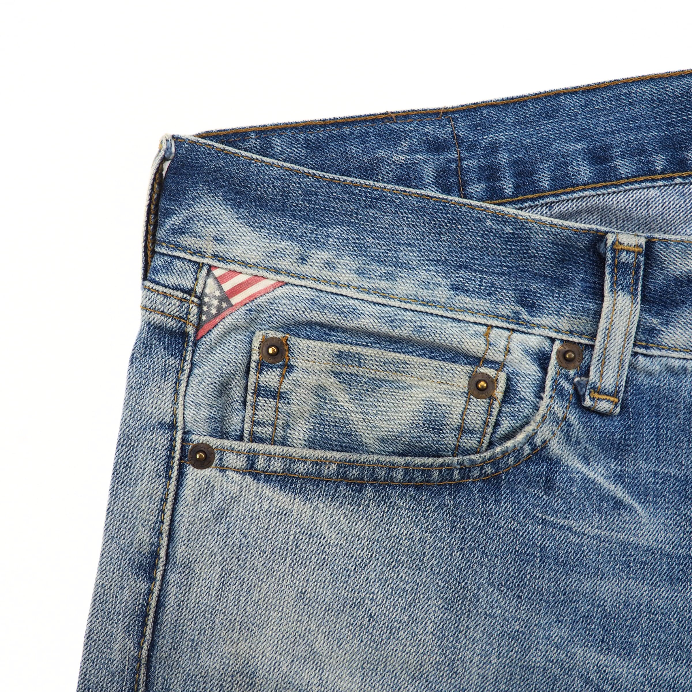 Ralph Lauren Demin & Supply Blue Jeans Authentic Y2K Vintage Mens W34 L32