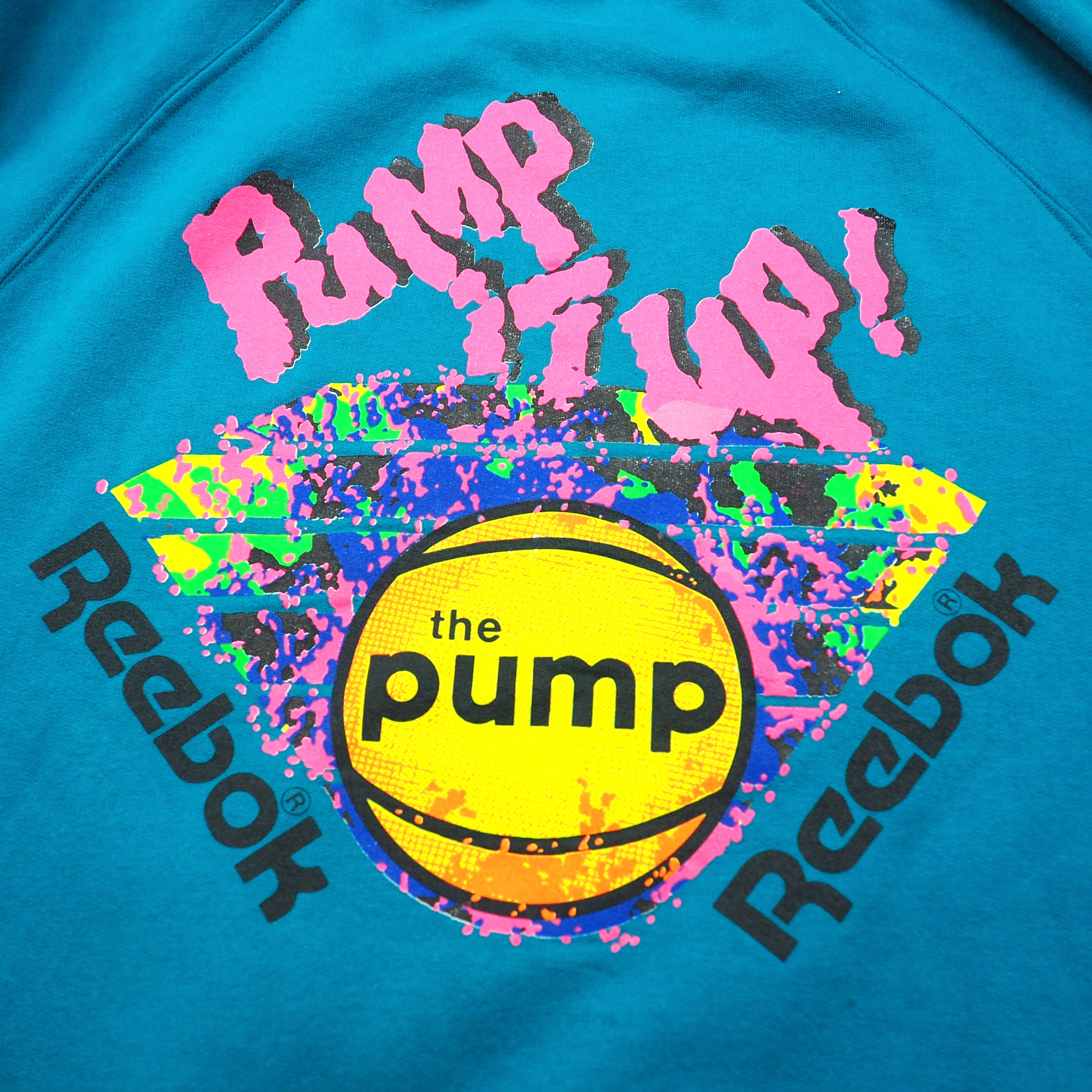 Reebok Pump It Up Crew Neck Sweater Authentic Vintage 90s Mens Medium