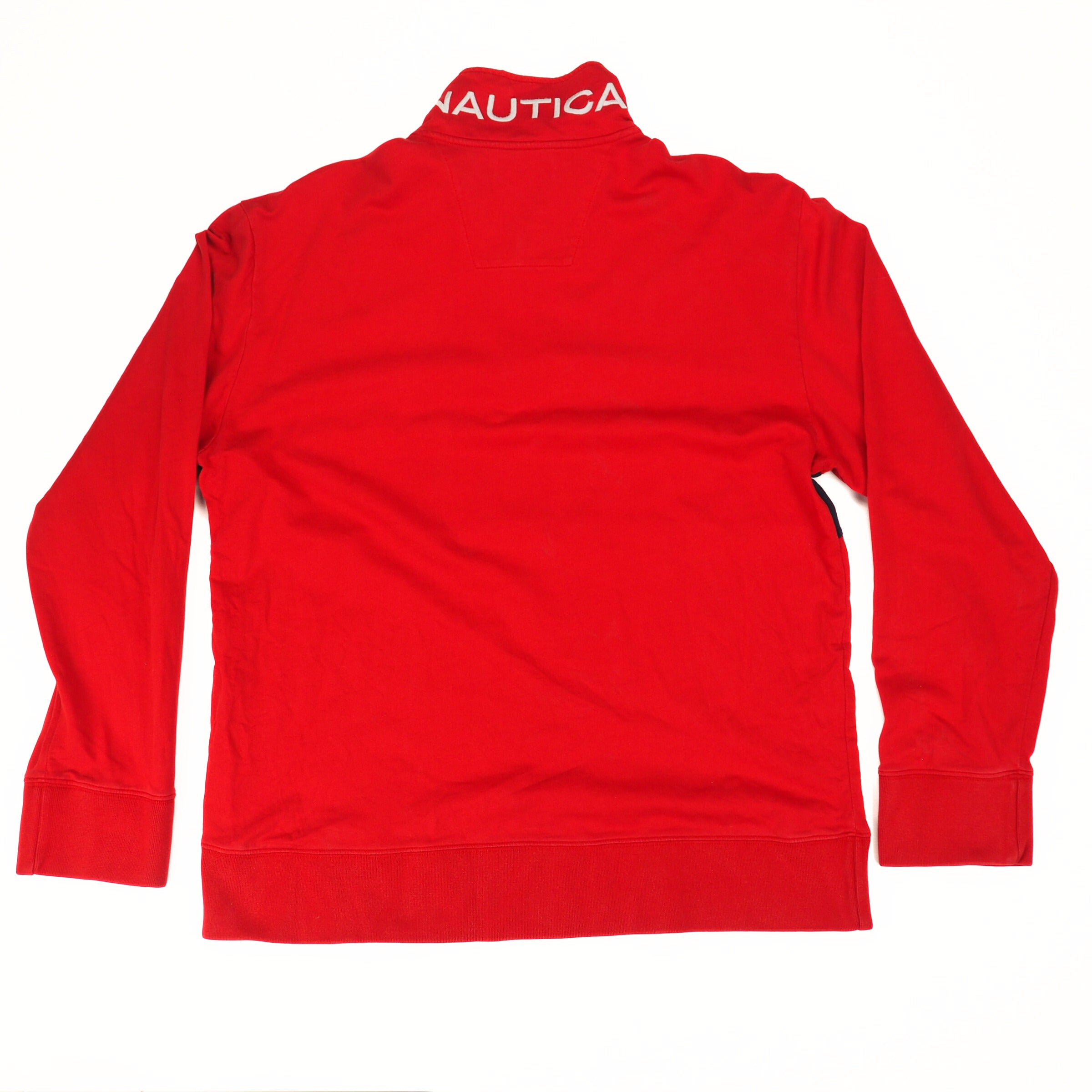 Nautica Vintage Quarter Zip Mock Neck Sweater Mens XL