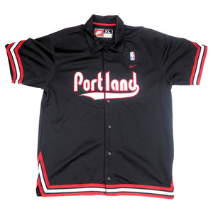 Nike Team Sports Portland Trail Blazers NBA Warm Up Jacket 90s Vintage Mens XL