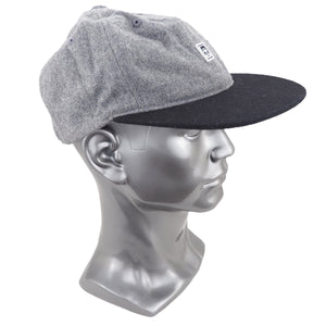 OBEY Worldwide Premium Wool Blend Ball 6 Panel Cap Grey Black OSFA