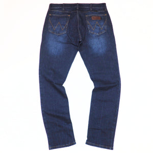 Wrangler Slim Tapered Indigo Denim Jeans Mens W33 L32